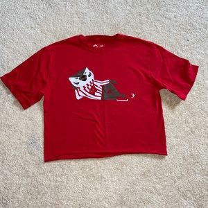 Bucky Badger Cropped Tee